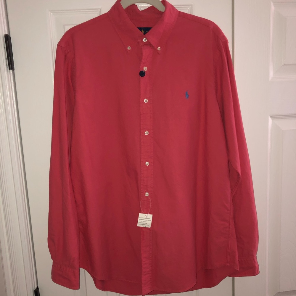 Ralph Lauren Men’s Coral Button Down